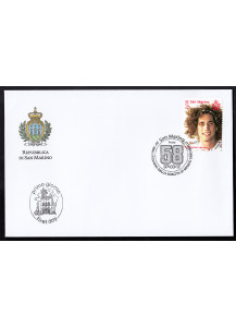 2017 San Marino Busta con francobollo e annullo speciale 30° Anniv. Nascita Marco Simoncelli 